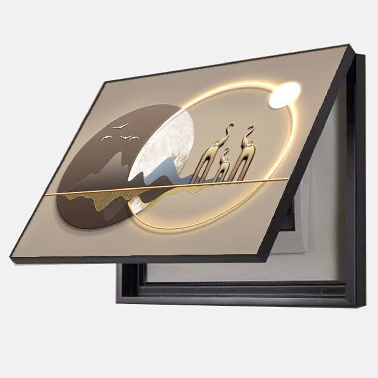 Copri Contatore Elettrico Interno, Copertura Decorativa per Scatola dei Fusibili, Ornamento Murale per Nascondere Il Contatore Elettrico,A,40 * 30cm