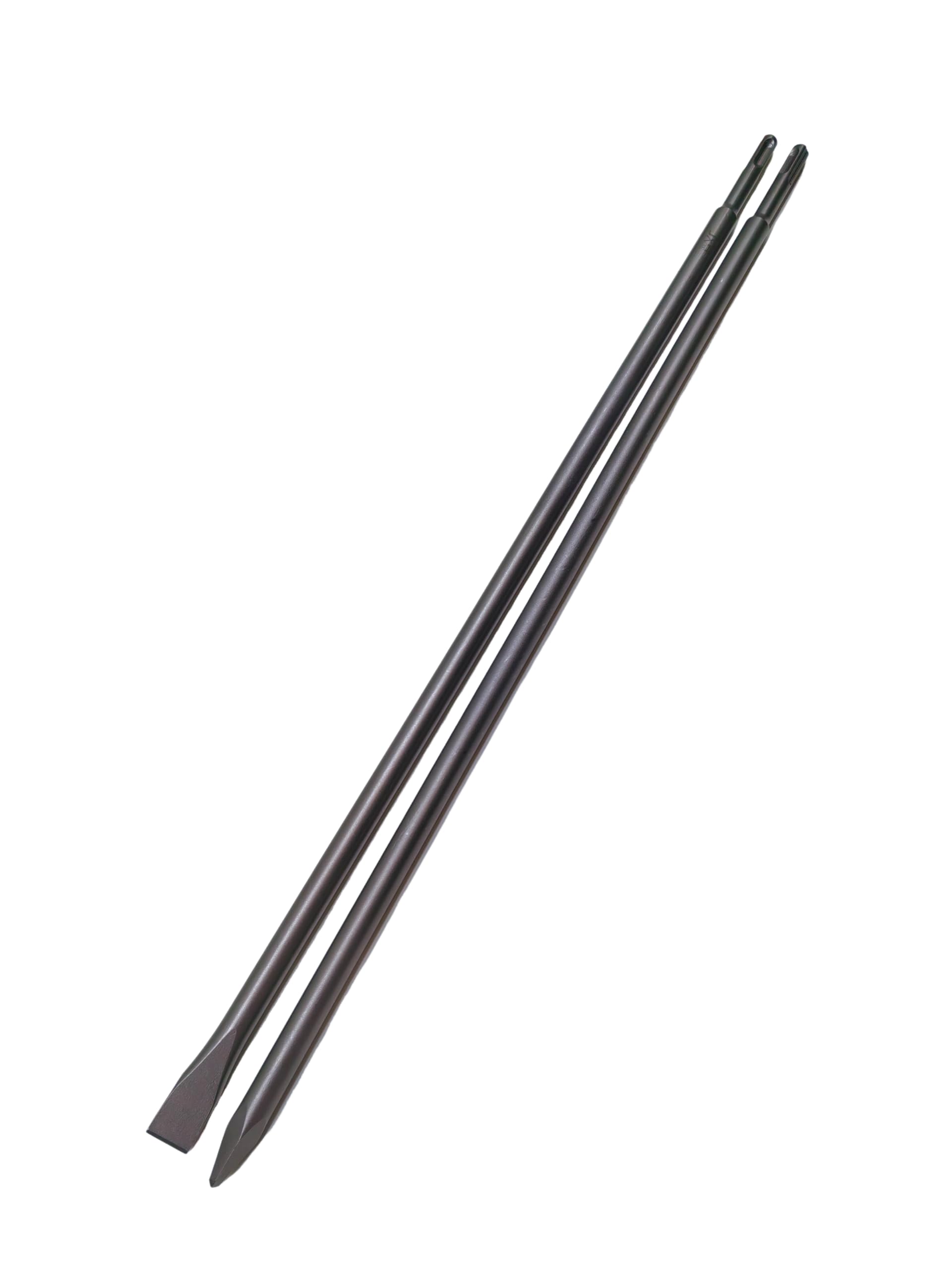Set di scalpelli SDS Plus da 61 cm, scalpello piatto da 3/4" e scalpello a punta, in acciaio legato 40Cr trattato termicamente