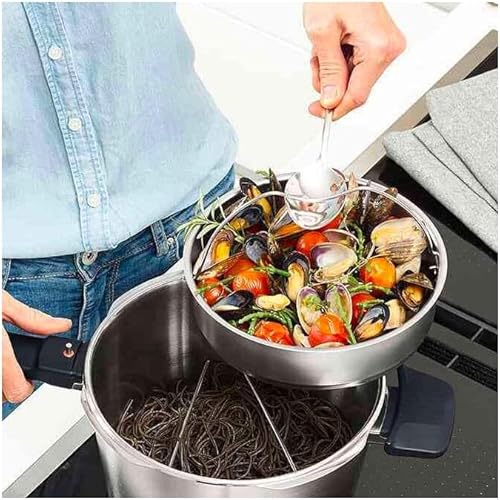 Miniatura 7 de Fissler Vitavit - Olla a presión prémium con inserto de vapor, 8.5 cuartos de galón