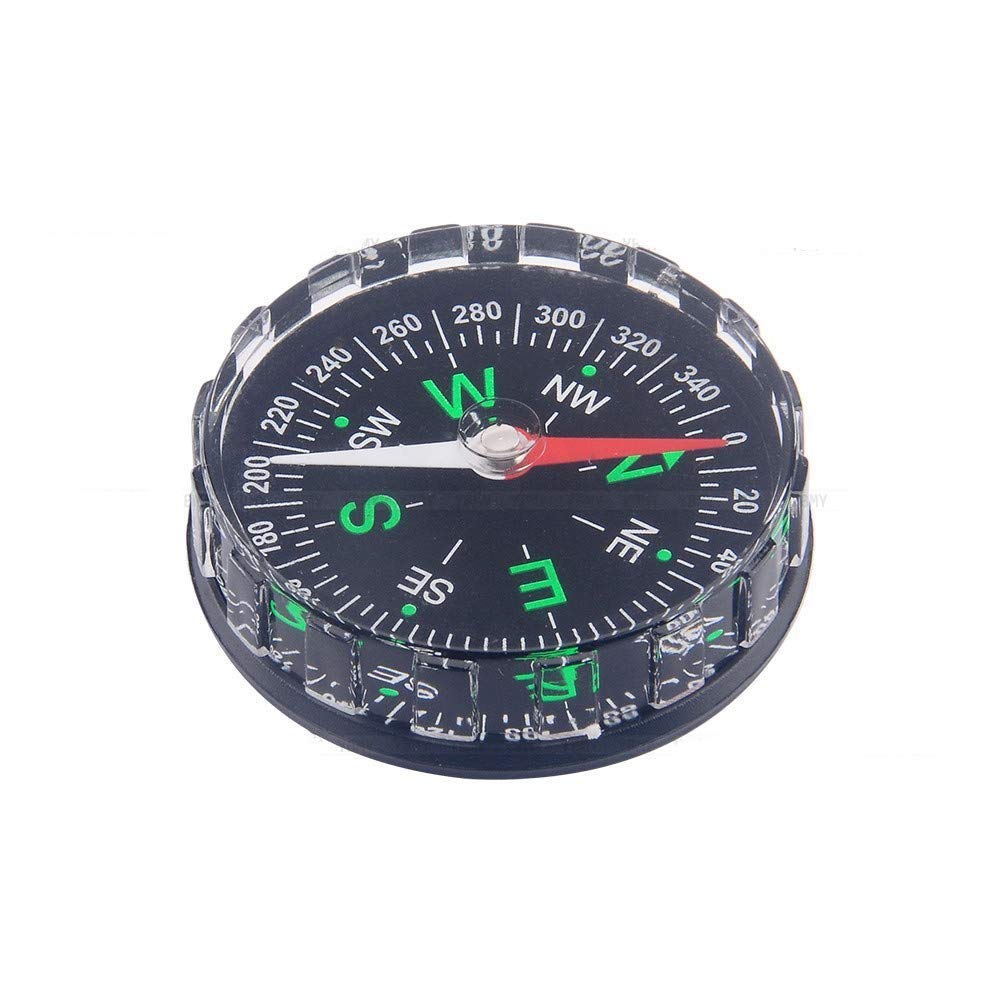 TbestMini Pocket Compass, Portable Survival Compass Professional Button Compass Navigational Tool for Hiking Cam Boating Backpacking Professional Portable Compass Mini Compass bussola