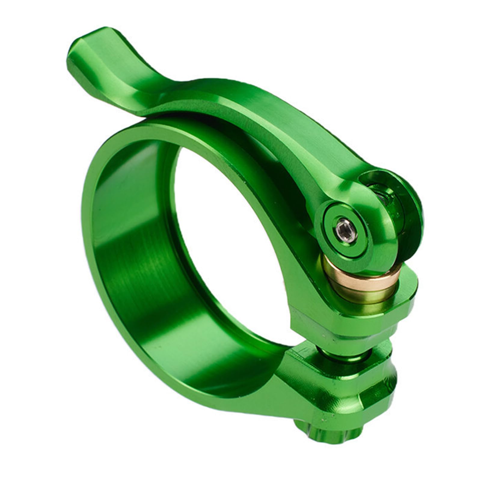 Hsioluted Green Easyly Install Bicycles Seat Tube Clamps Antislip Bike Seatpost Clip Quickly Release Bicycles Seat Tube Clip Quickly Release