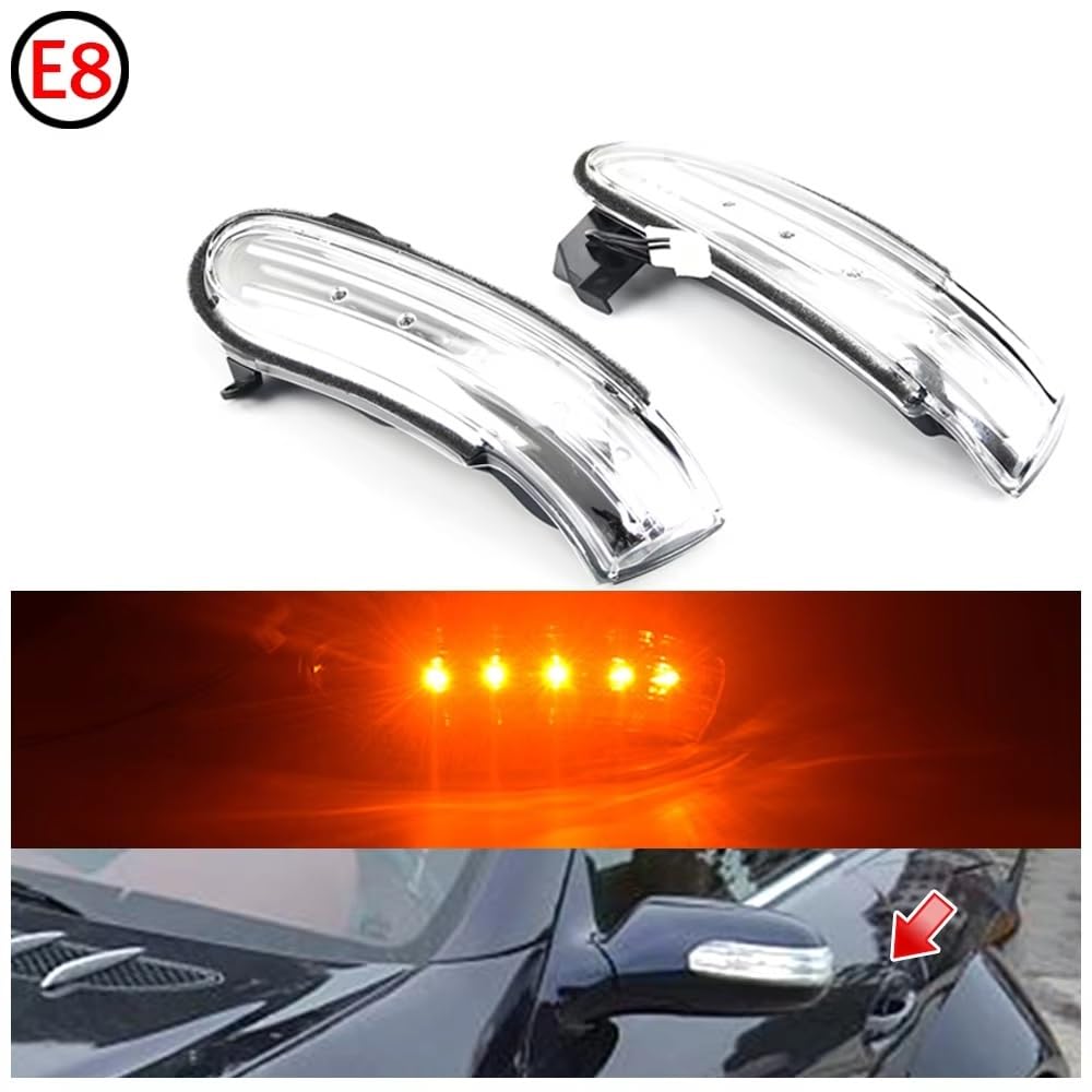 Repetidor de intermitente espejo Indicador De Espejo LED Intermitente Para Benz, Para SLK Clase R171 W171, SL R230 W230, Piezas Automóvil, 2 Uds