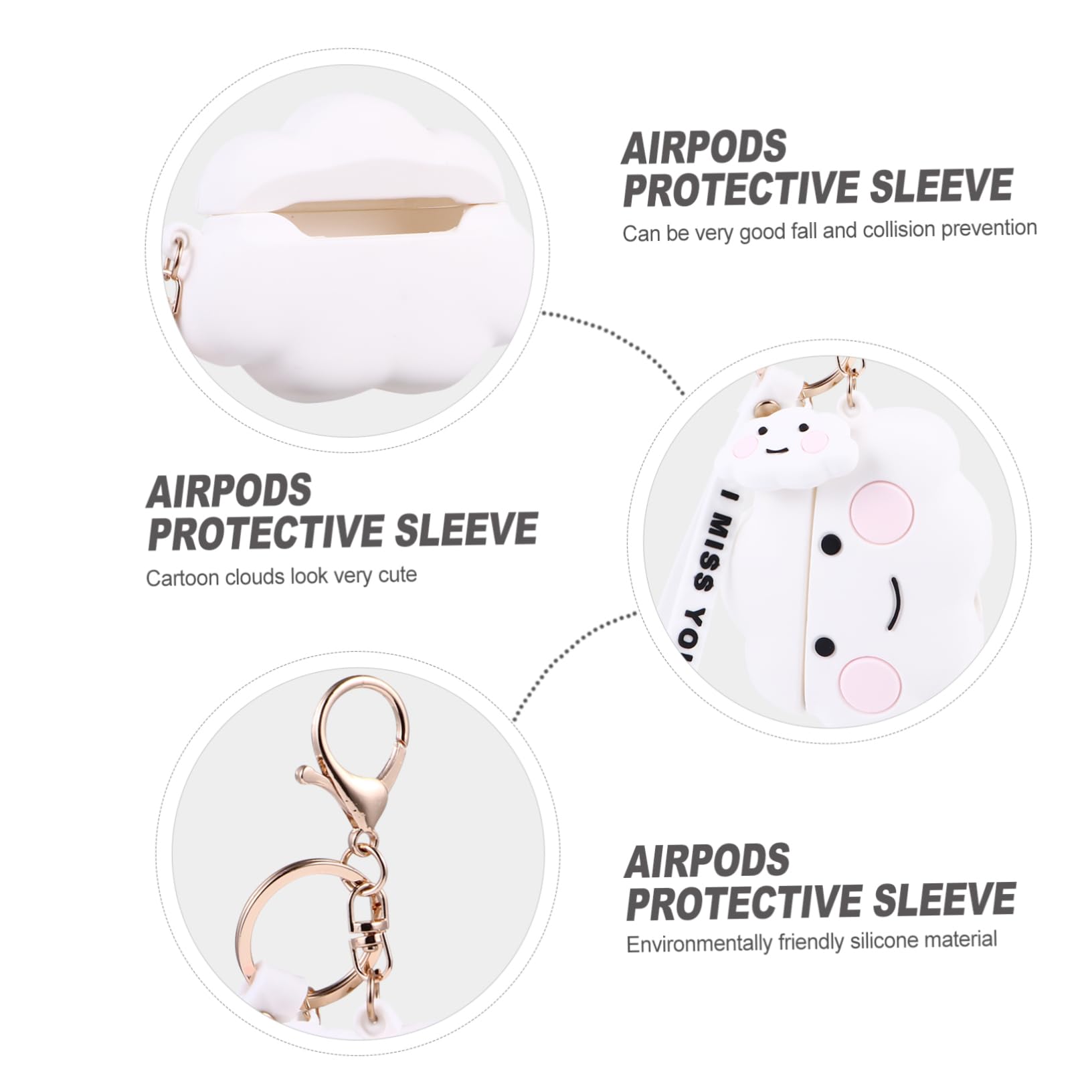DOITOOL Estuche De Silicona para 3 Auriculares 3 Unidades Excelente Artesanía.