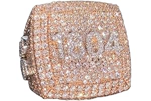 Round Cut VVS Moissanite Astros Hip Hop Statement Ring