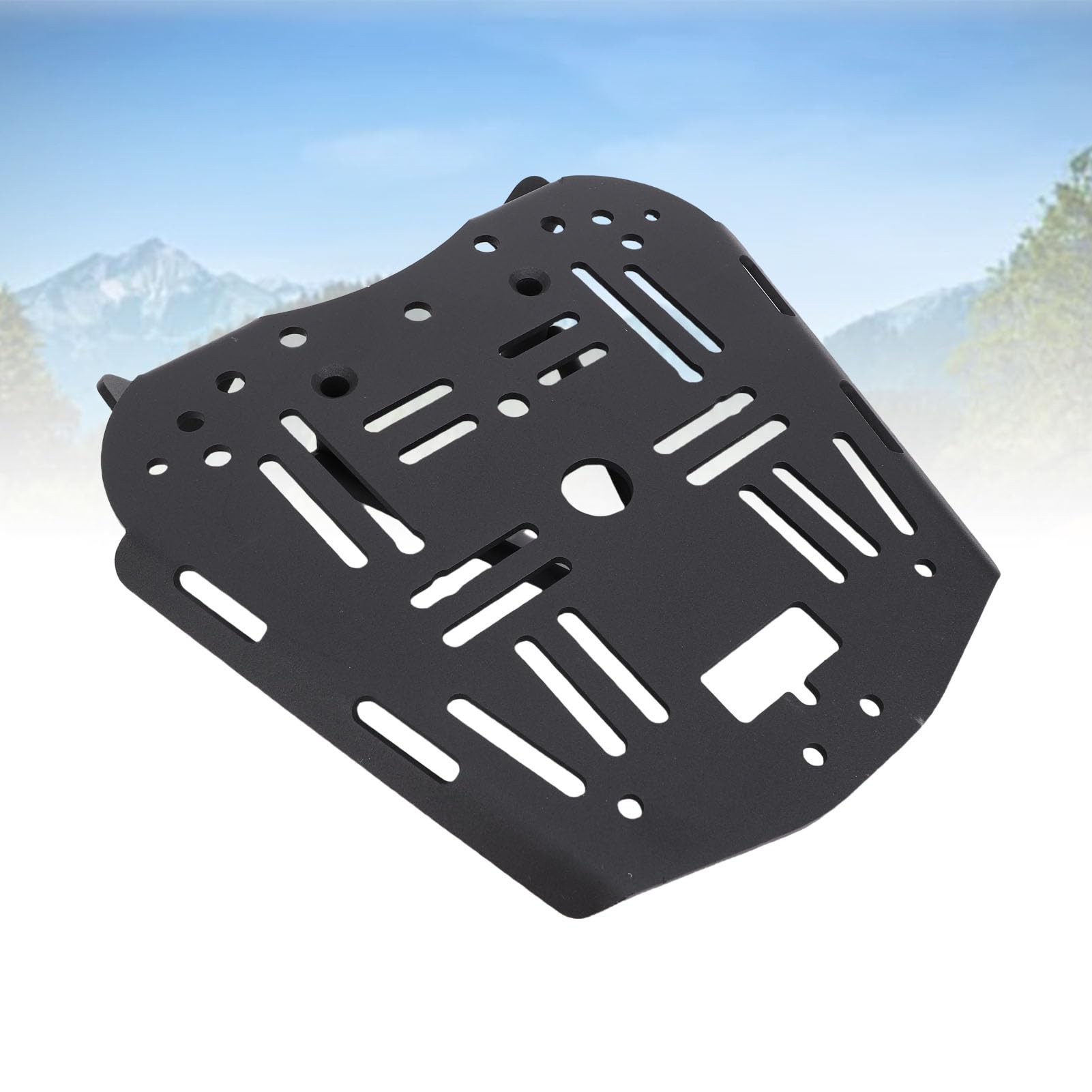 Caja de Placa Base Inferior Acero de Carbono Reemplazo de Placa de Montaje de Estuche Trasero Removible de Acero Trasero para Zontes 368g 501g