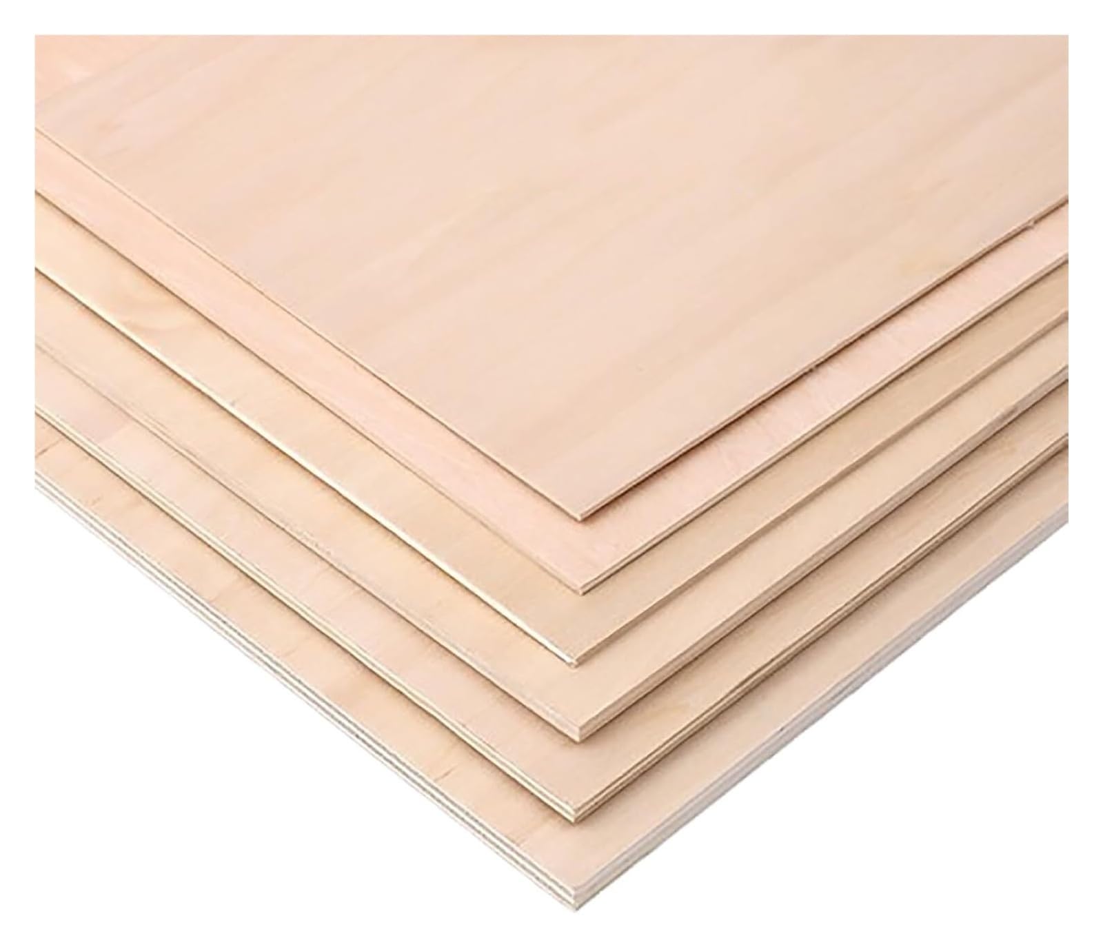 JFGCTYHXY Plywood, 5Mm Thick Unfinished Wood Sheets for Crafts Burning Painting Engraving Laser Cutting(20cm*20cm (5pcs))