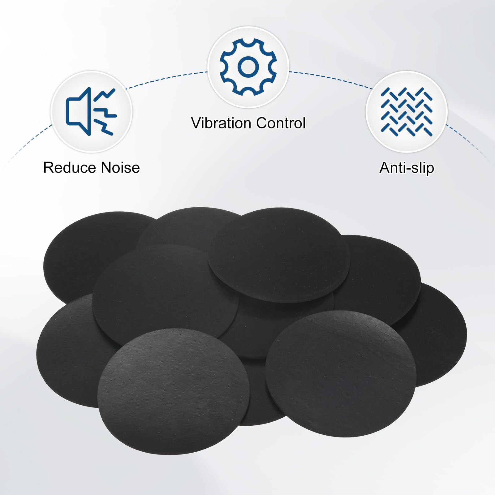 M METERXITY 20-Pack Rubber Solid Discs Washers - Image 4