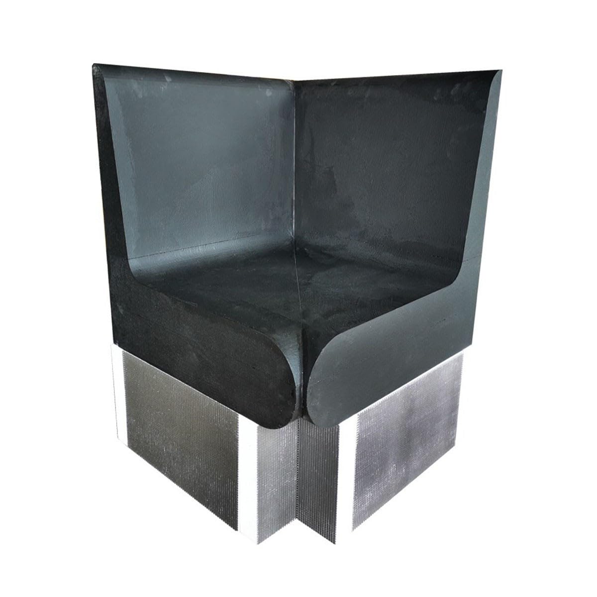 Banc Angle arrondis 600 x 586 x 870 mm Dossier XPS prêt à carreler hammam Salle de Bain