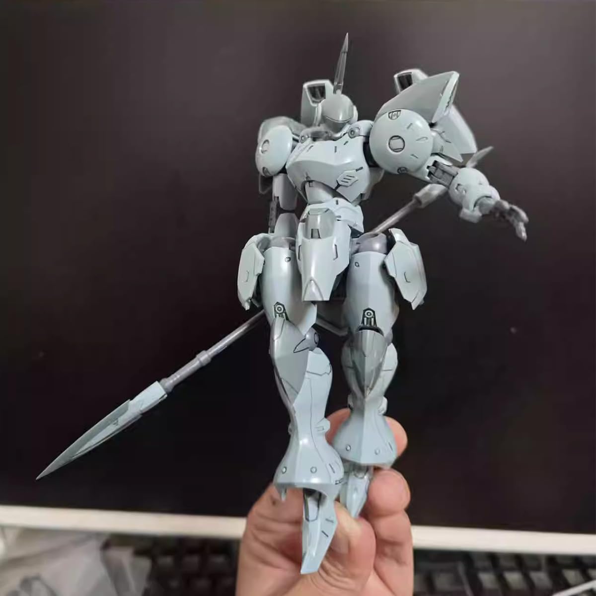 HIPLAY Sheik Mainland Super Cavalry Actaeon Light Gray (Dual Head Sculpts) 1/144 Scale Assembly Model Kits