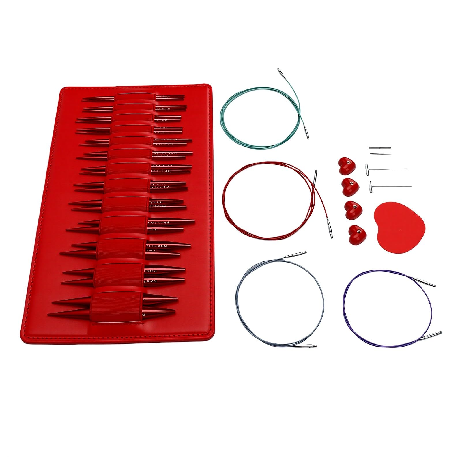 Luocute Set Ferri Circolari in Alluminio, 13 Paia