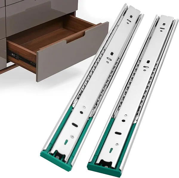homdiy 10 Pairs Soft Close Drawer Slides 22 Inch Heavy Duty Side Mount Dresser Cabinet Rails Metal Ball Bearing and Full Extension Kitchen Cabinet Drawer Runners 100 LB Capacity