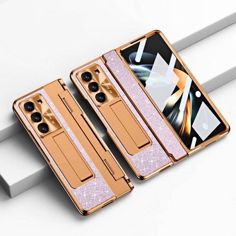 Protection Samsung Galaxy Z Fold 7 rose étui à rabat arrière métal anti-choc