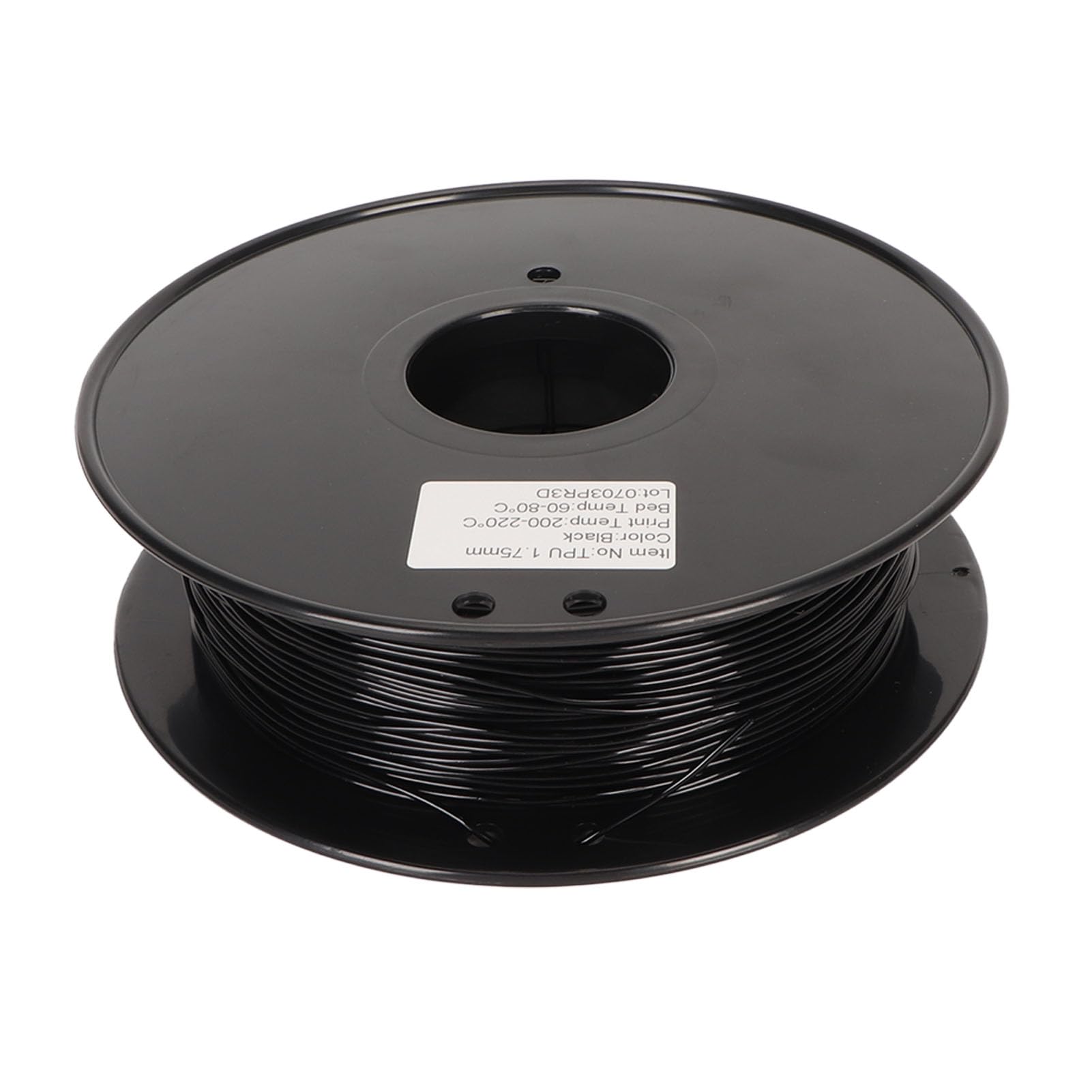 Yctze Filament TPU 1,75 Mm Czarny 95A Elastyczny Włókno do Drukarki 3D Szybkie Drukowanie, Filament TPU 1,75 Mm 95A Elastyczny, Szybki 8 Kg,8 Funta Zatykający Włókno do Drukarki 3D Większość (BLACK)