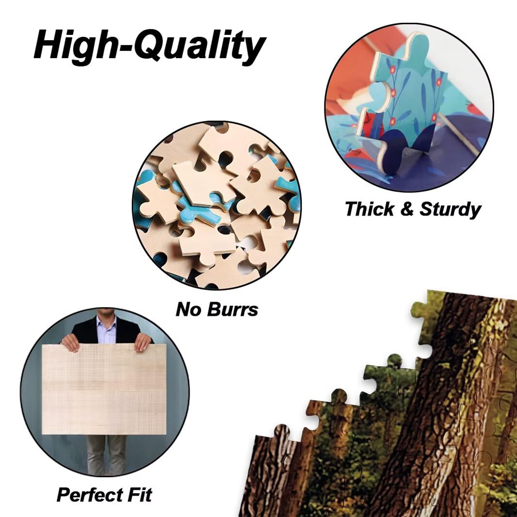 Puzzle 1500 Pezzi, Puzzle Foresta per Adulti, 87x57cm, Compact Box -4462