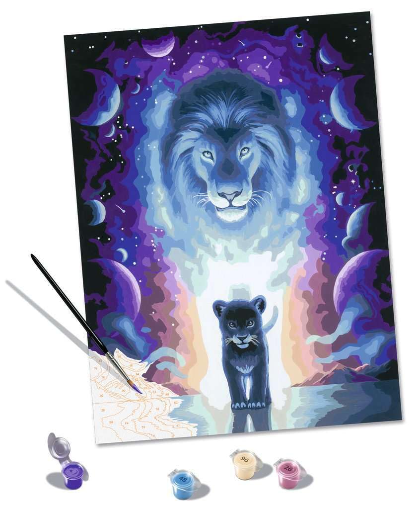 Ravensburger CreArt 23516 - La via del re - Pittura con numeri per adulti, set di pittura fai da te con pennello e colori acrilici, regalo per donne e uomini, pittura per adulti