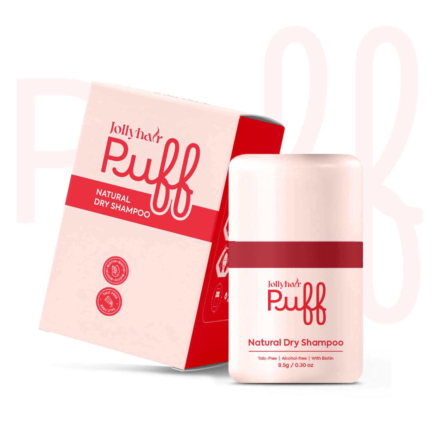 Non-Aerosol Dry Shampoo Powder with Biotin & Zinc | Talc-Free, No White Cast | Absorbs Oil and Volumizing for All Hair Types & Colors, Travel Size