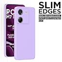 Pikkme Back Cover for Poco M7 Pro 5G | Camera Protection | Shockproof Soft Matte Silicon Back Case (Purple) gallery image