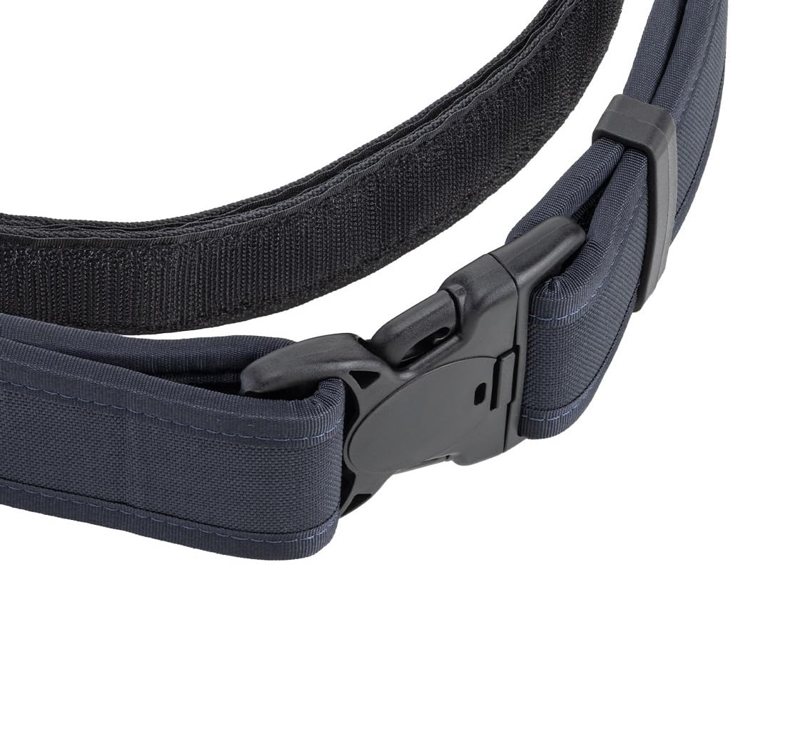 DEFCON5 Cinturone Condor Belt Nero in Nylon Cordura con Fibbia di Sicurezza a 3 Punti per Polizia e Forze dell'Ordine