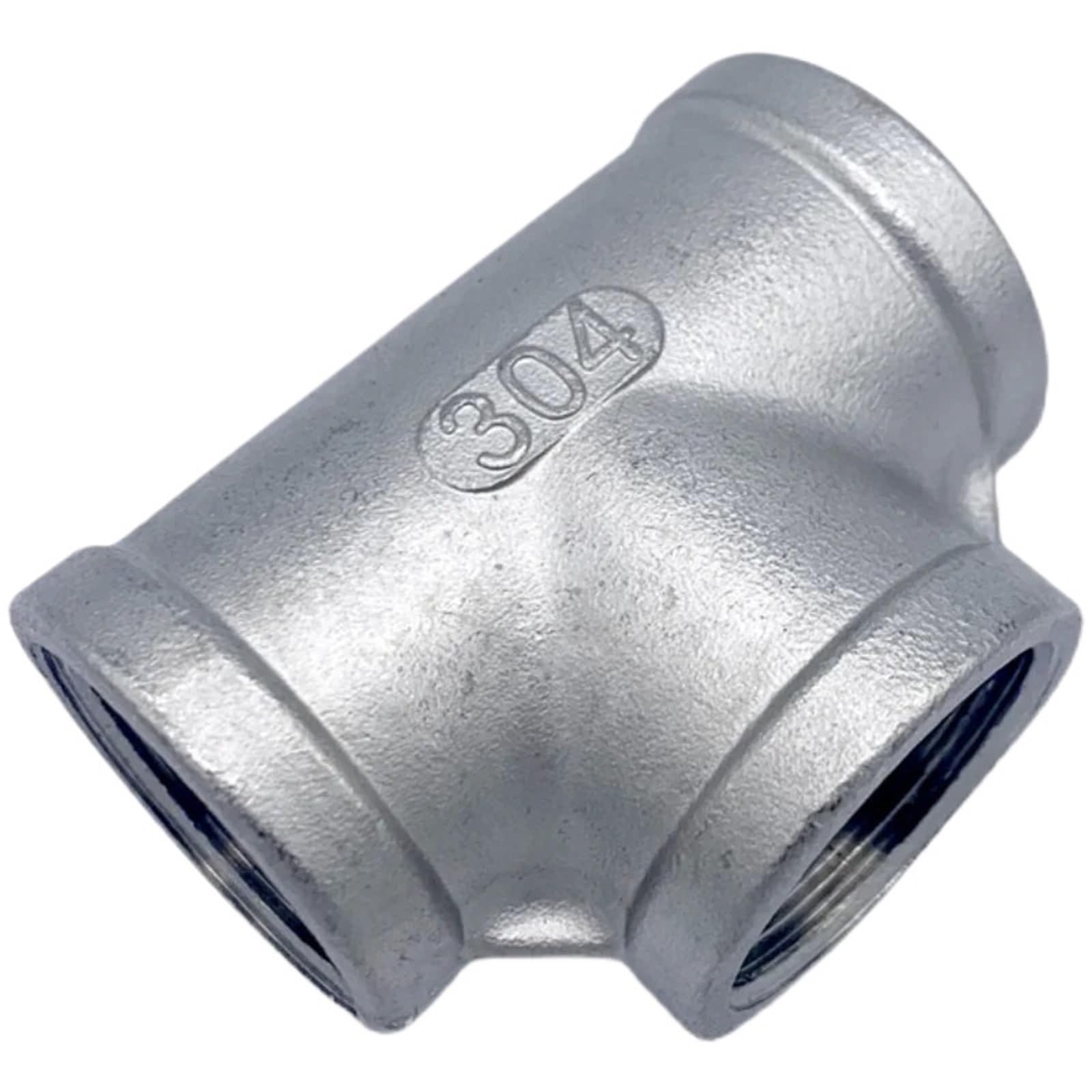 Ruajogynvm Women's One Color 1/8In 1/4In 3/8In 1/2In 3/4In 1In 2In 3In Bsp Npt Tee 3 Ways Splitter 201 304 316 Stainless Steel Pipe Fitting Connector Coupler(Bspt Ss201,1In)