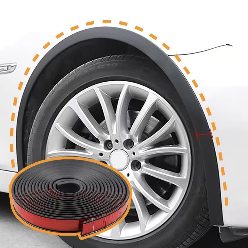 ZHOUkuiyin Universal Wheel Arch Imitation Scratch Modification Wheel Arch Car Sticker Rubber Strip Decorative Protective Stickers