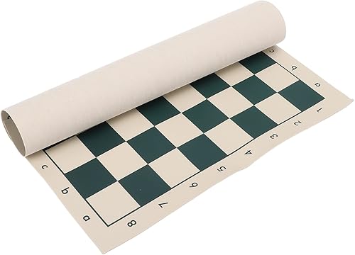 Alomejor Tablero de ajedrez portátil 13.6x13.6 in PVC suave tablero de ajedrez torneo conjunto de ajedrez para viajes camping
