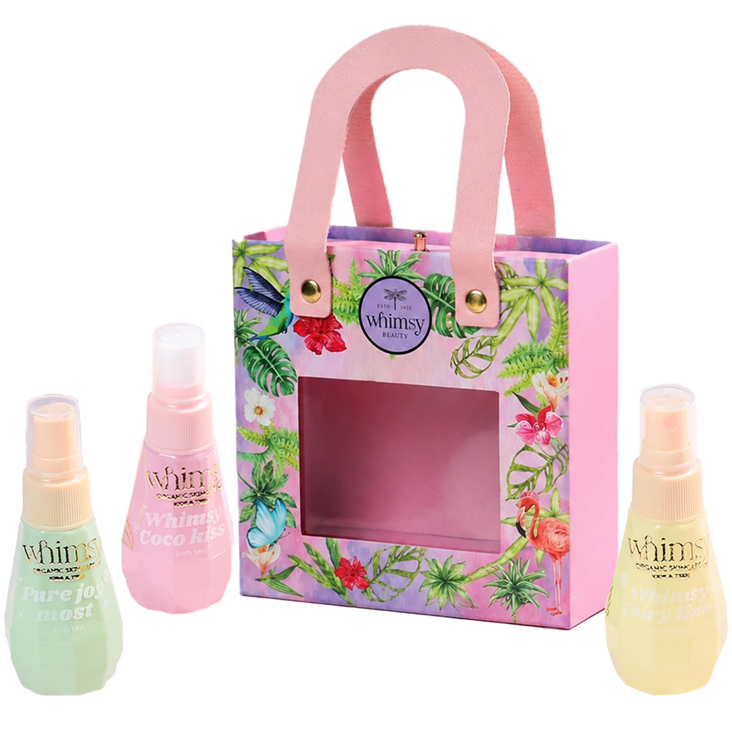 Whimsy Beauty Mini Tropical Bloom Body Mist Kit (Pack of 3) | Fragrant Body Mist for Kids & Pre-Teens | Coco Kiss, Fairy Fizz, Pure Joy | Refreshing Light Spray-image-18