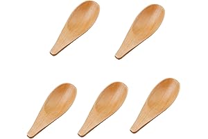 Mini Wooden Spoons for Spice Jars: A Set of 5 Handy Kitchen Tools