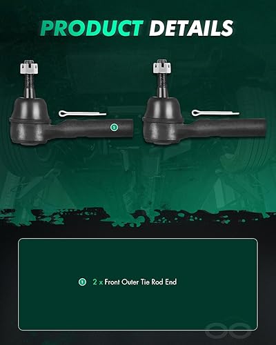 Miniatura 3 de Stioo ES800408 - Juego de 2 barras de corbata exterior para Chrysler 200 2007  2014, 2007  2010, Sebring 2008  2014, Dodge Avenger 2007  2012,