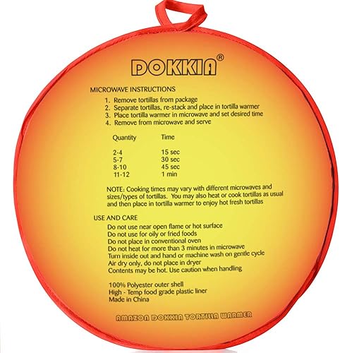 Miniatura 2 de LEONAL Calentador de tortillas Taco de 12 pulgadas, bolsa aislada de tela para microondas, para mantener la comida caliente hasta una hora (Sunburst