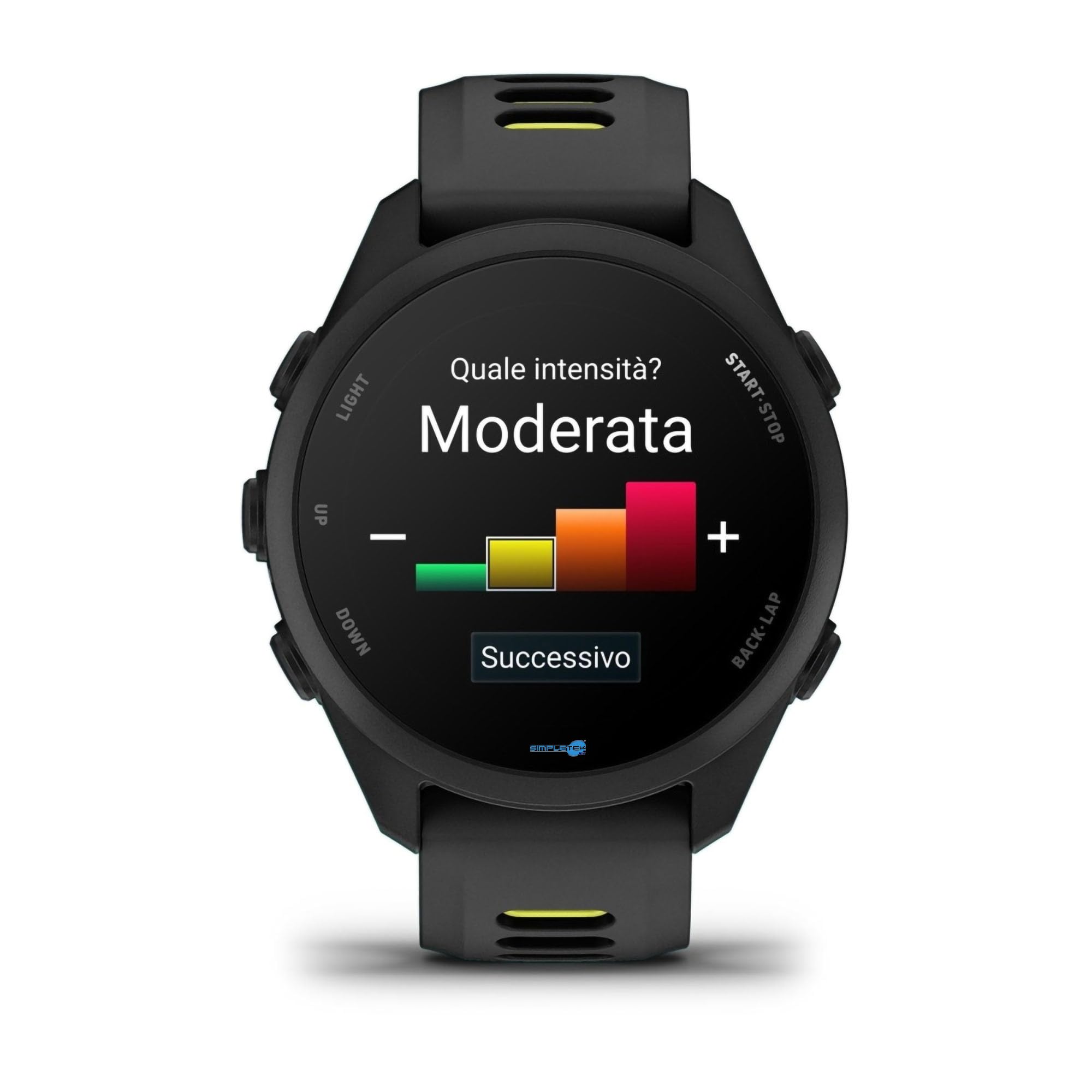 SIMPLETEK - Smartwatch Gps Corsa Sportivo Amoled 43mm 1,2” Nfc 4gb Rom | Smartwatch GPS corsa, display AMOLED, 10 giorni batteria, metriche allenamento, stato HRV, pagamenti contactless, notifiche