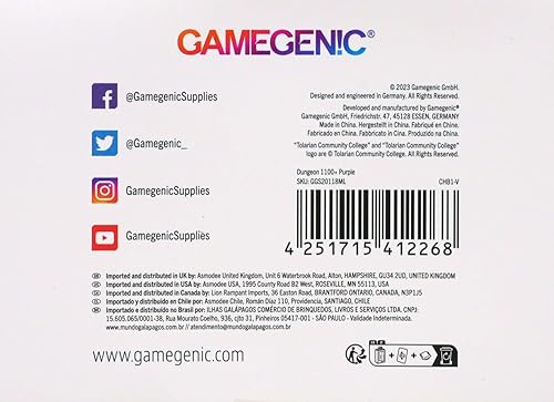 Miniatura 2 de GameGenic Caja de mazmorra convertible: púrpura 1100CT – Durable y resistente TCG, OCG, CCG almacenamiento de tarjetas – Compatible con Pokemon,