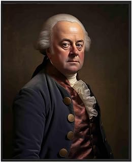 John Adams Art Print Poster, Official Presidential Portrait Artwork Wall Decor, President Art Gallery Collection, Patriotic Historical Painting, Vintage Gallery Art for Bedroom, Livingroom Decor (John