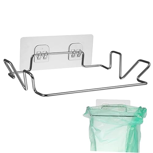 Miniatura 1 de 2 juegos de basurero de acero inoxidable multifuncional para armarios de cocina, almacenamiento de ahorro de espacio para lavanderías, despensas,