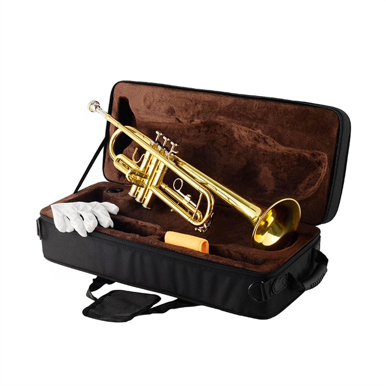 Trombette Strumento In Ottone Laccato Oro Tromba In Si Bemolle Strumento A Fiato Per Principianti Tromba Professionale