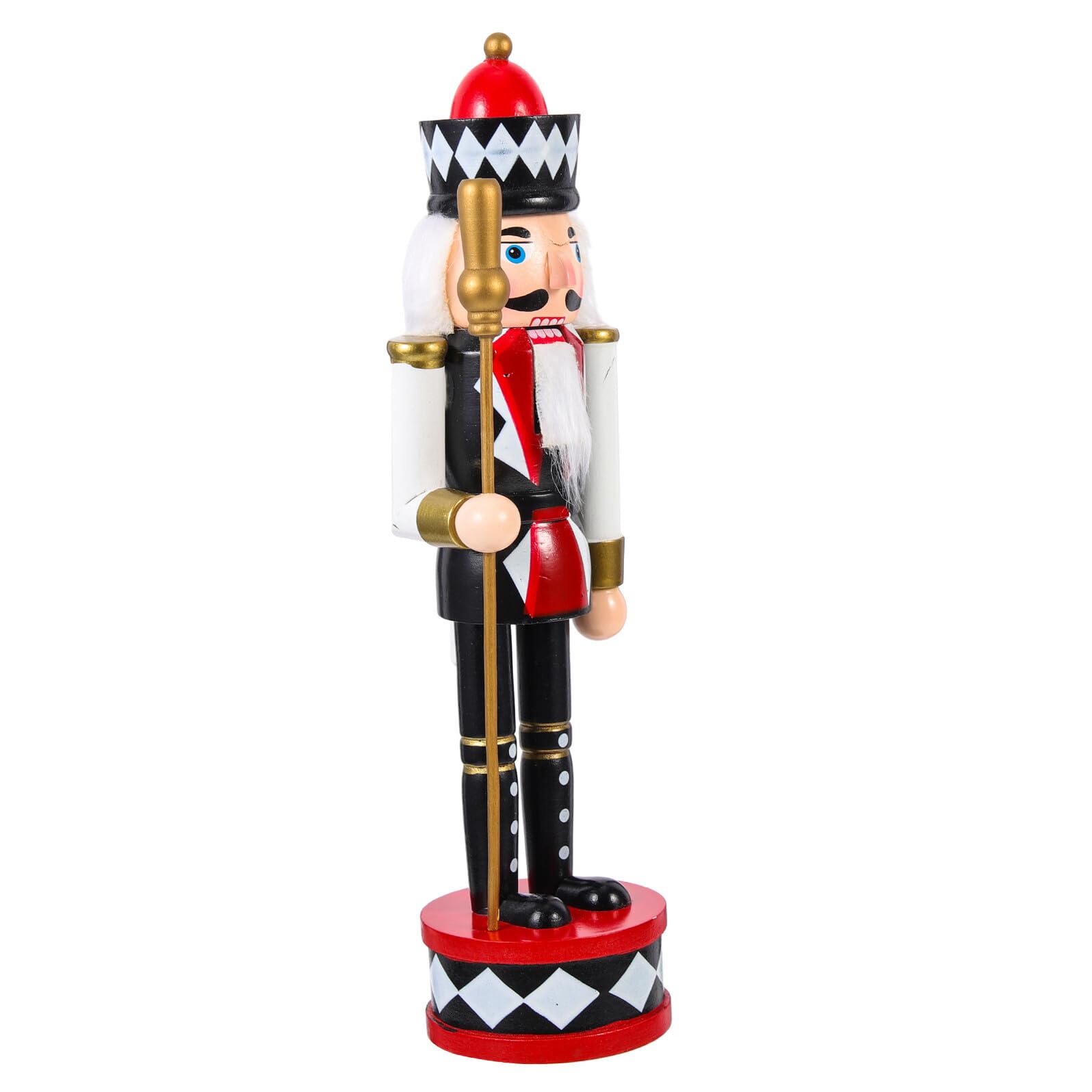 Casse-Noisette Noël en bois statue décorative traditionnelle en bois