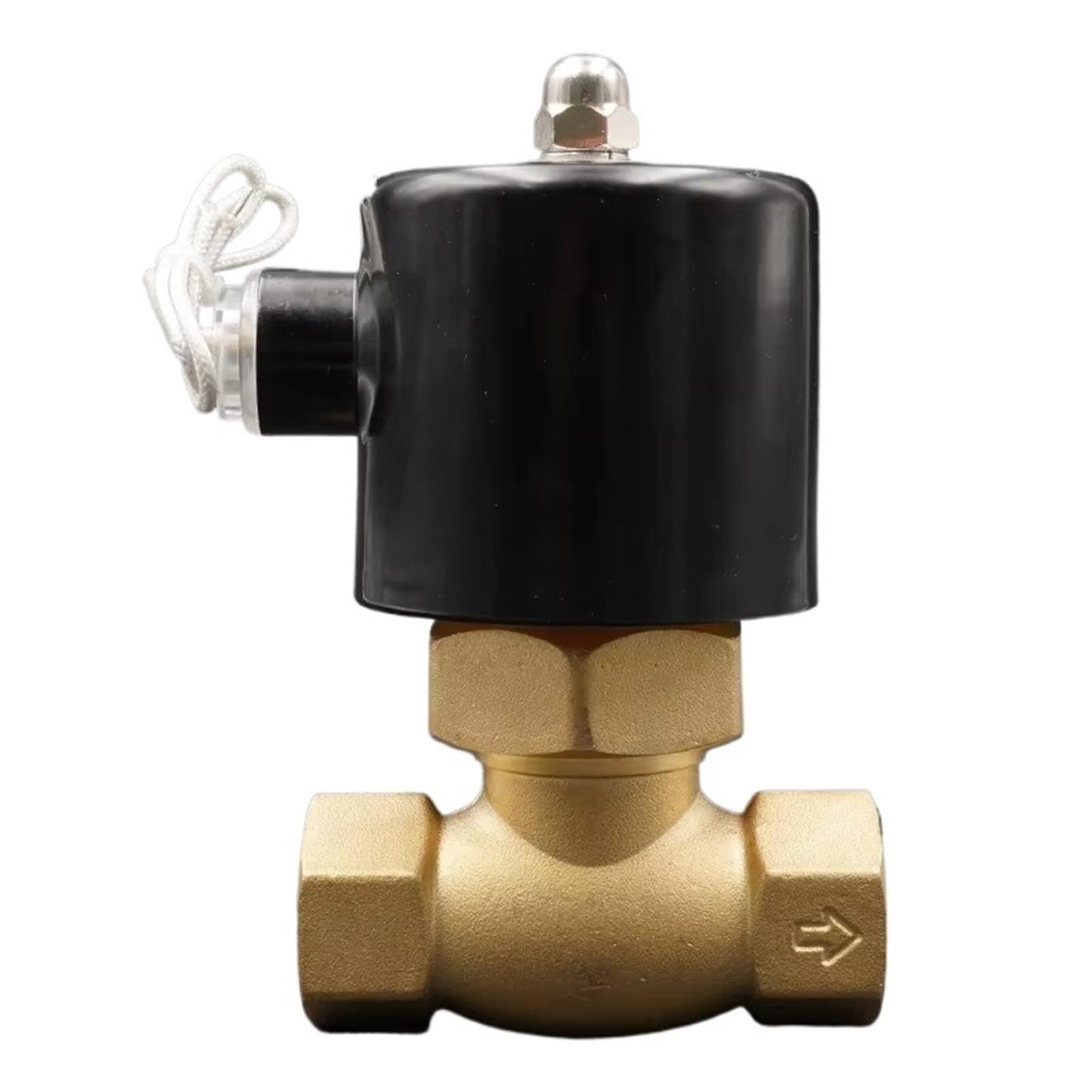 Wysokotemperaturowy zawór elektromagnetyczny DC 24 V AC 220 V, 1/2" 3/4" 1", normalnie zamknięty, do cieczy parowej lub gazu | Zawór magnetyczny (1/2", DC 24 V)
