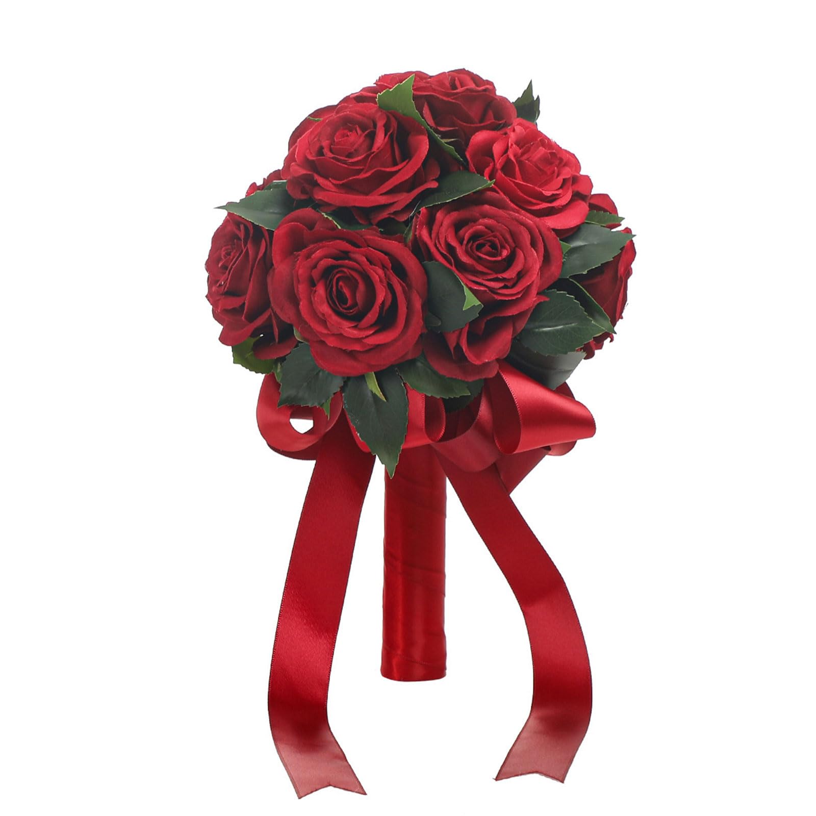 Hsioluted Artificial Rose Bouquet for Wedding Combo Wedding Flower Engagement Day Decoration Silk Bridal Bouquet Flower Birthday Gift