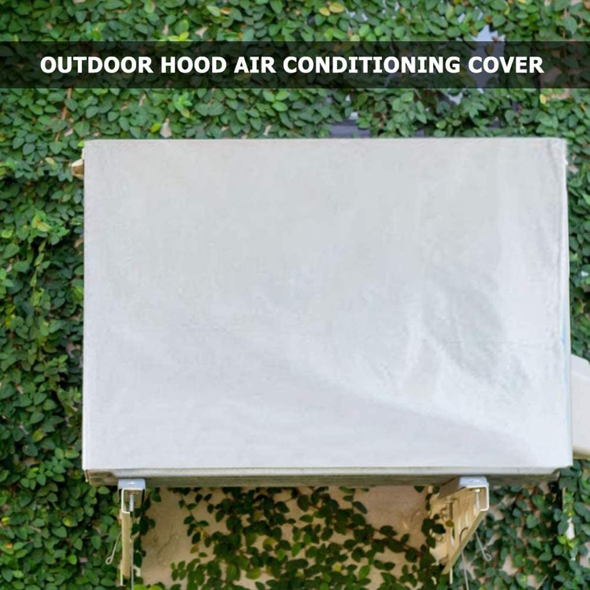 Annhao Copri Condizionatore da Esterno - Universale Coperchio del Condizionatore Teli Impermeabile, Anti-Neve, Anti-Polvere Copri Climatizzatore Esterno Protettori Coperture - 80 x 28 x 54 cm