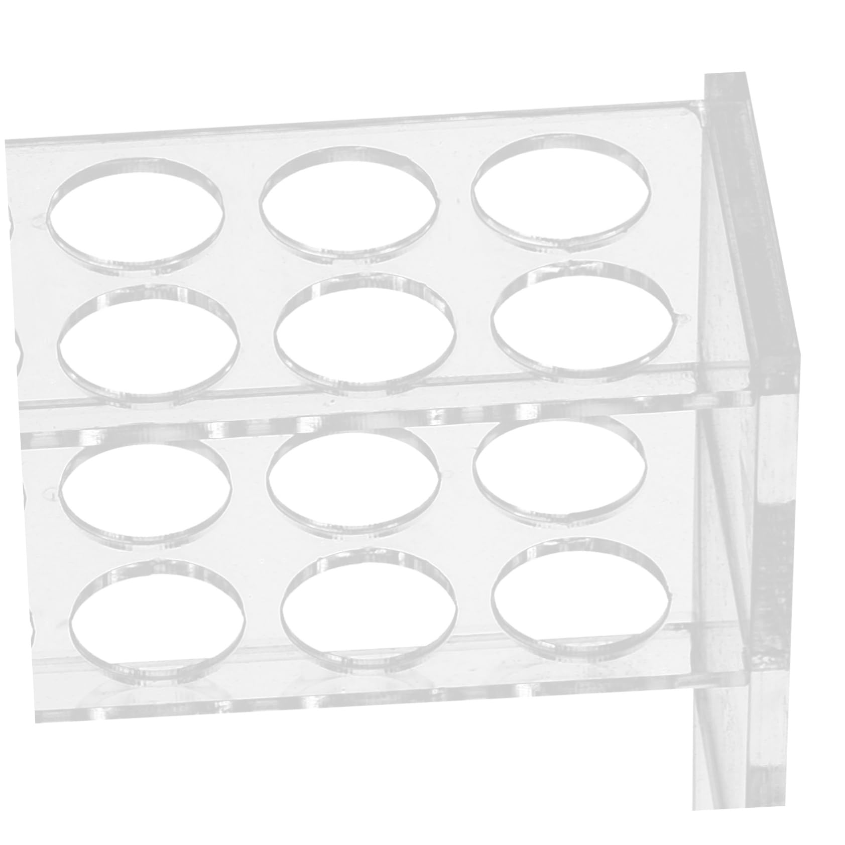 Zerodeko 4 Pezzi Portaprovette provetta provette e rack campione tubo trasparente Porta del tubo di prova supporto per provette di campionamento Supporto del tubo di prova Acrilico