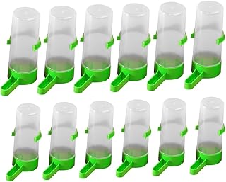 POPETPOP 20Pcs Alimentador De Alimentação Alimentador Automático Alimentador De Gaiola De Pássaro Alimentador De Periquito Alimentador De Codorna Alimentador De Garrafa De Água De Pássaro