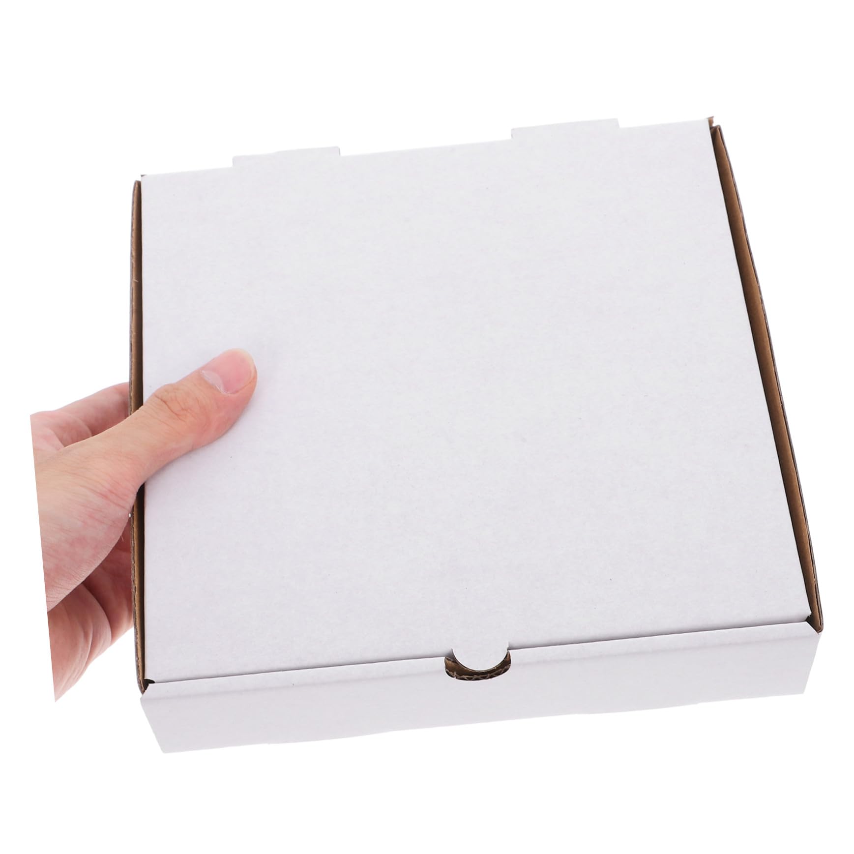 30 Sztuk Białych Małych Kartonowych Pudełek Na Pizzę Wielokrotnego Użytku Tekturowych Falistych Do Przechowywania Pizzy Kartonów Wysyłkowych Tekturowych Pudełek Do
