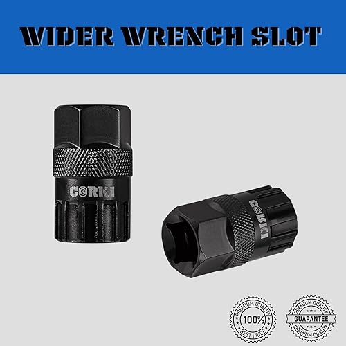 Miniatura 6 de Corki Cycles - Herramientas de cadena para bicicleta, llave de extracción de rotor y látigo de cadena con casete para bicicleta, removedor de rueda