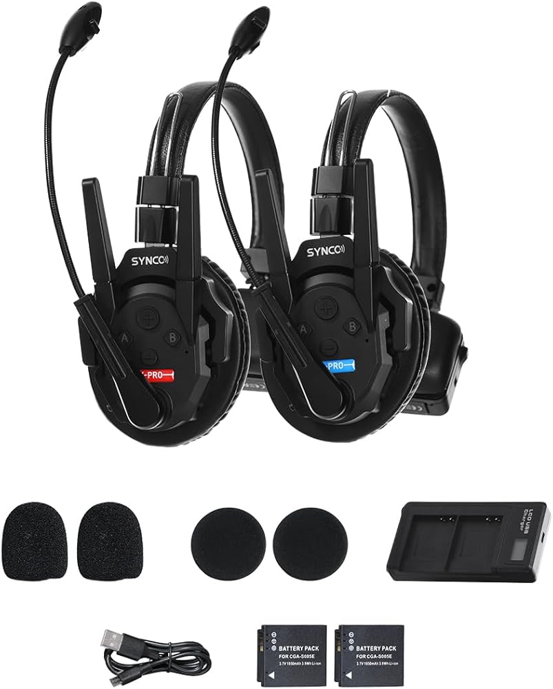 ✨1点物✨SYNCO XTALK XPRO2 ワイヤレスインカムヘッドセット Amazon.com: SYNCO XTALK XPro2 Wireless Intercom Headset System 2.4