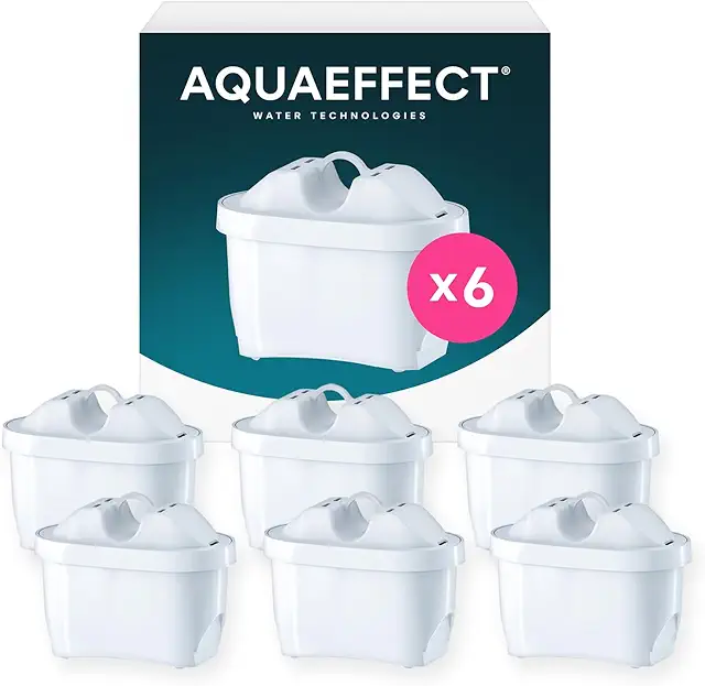 Cartucho Filtro de Agua AQUAEFFECT MAX+ (6) - Compatible con Brita®