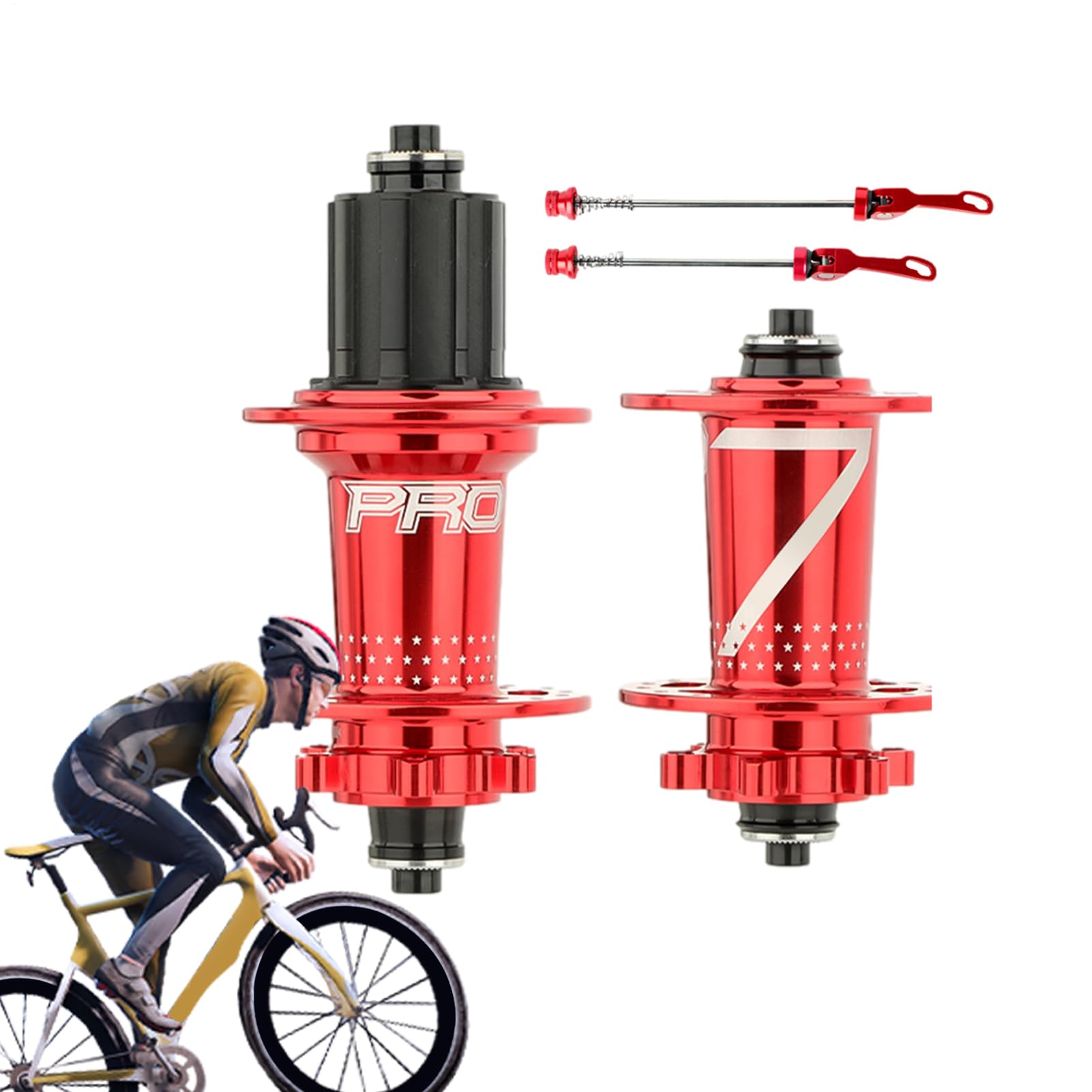 Radnaben für Fahrrad - Elegant Modern, Easy to Used, Widely Used, Safe, Mountainbike-Nabe, Fahrradlagerteile mit, Universal-Achsen-Set | Multipurpose Outdoor Indoor Utility