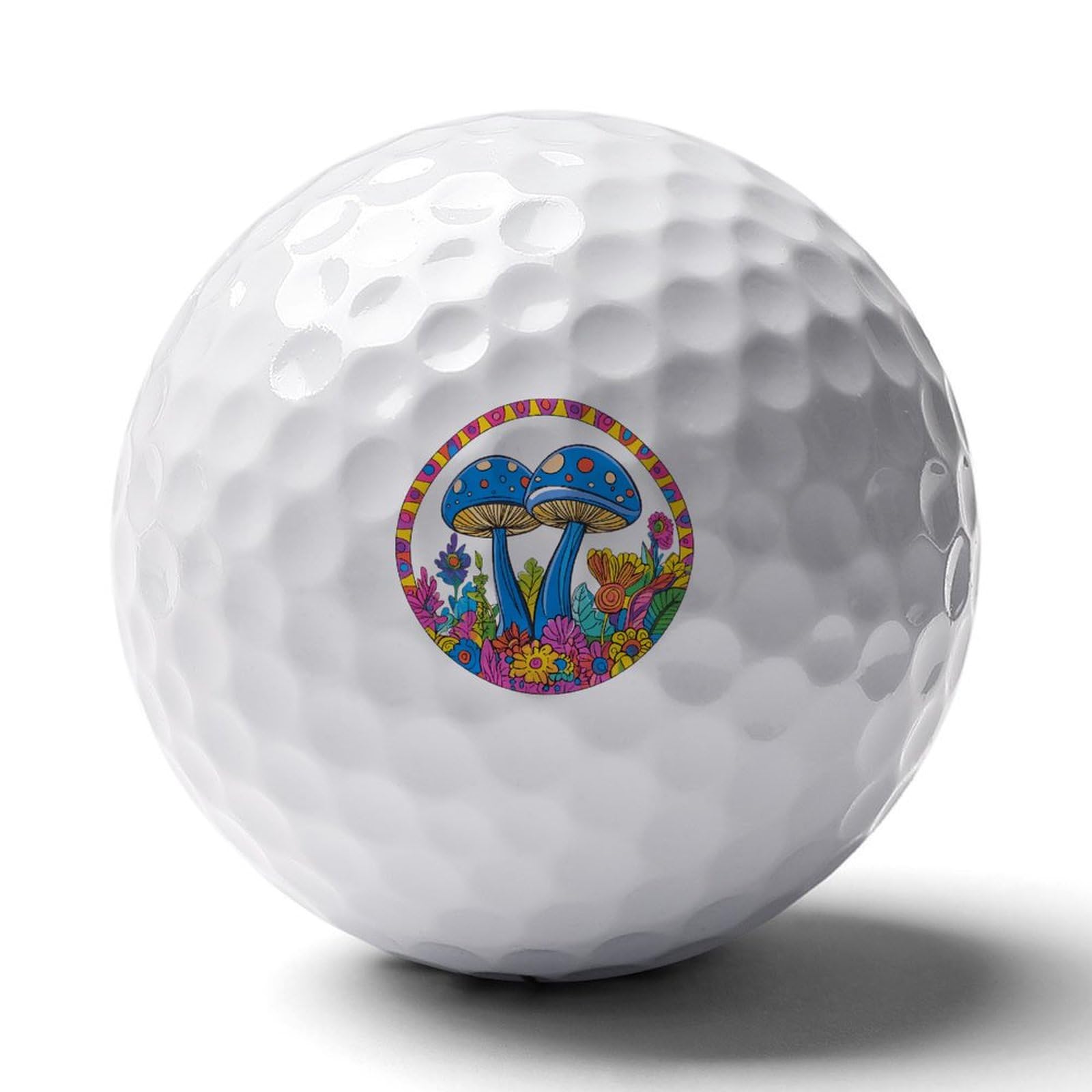 Magic Mushrooms Custom Golf Ball Soft Practice Golf Balls Performance Distance and Speed for Indoor Outdoor
