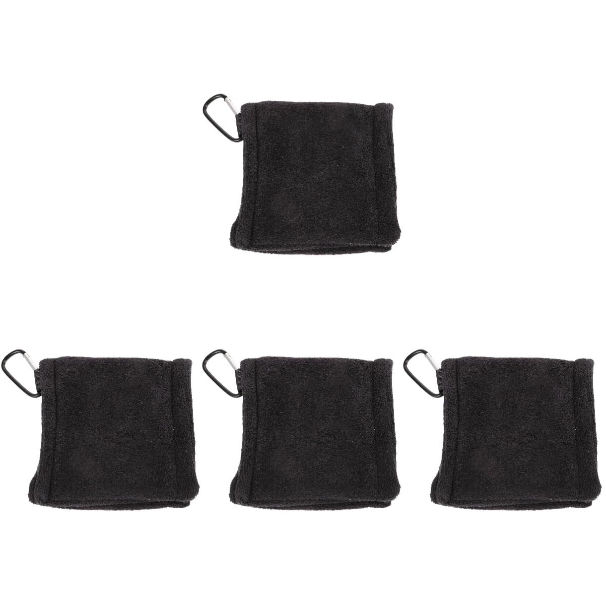 Serviette de golf microfibre avec brosse de golf et accessoires de nettoyage black