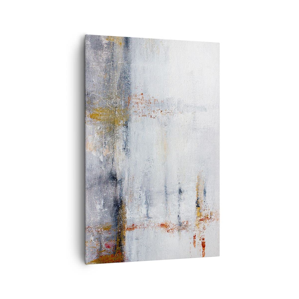 Cuadros Decoracion Salon Abstracción Blanco Borrosa Lienzos decorativos 80x120cm Cuadro Sobre Lienzo Moderno Vertical Dormitorio Cuadros Pared Imágenes Wall Art Prints Decor Grande PA80x120-4535