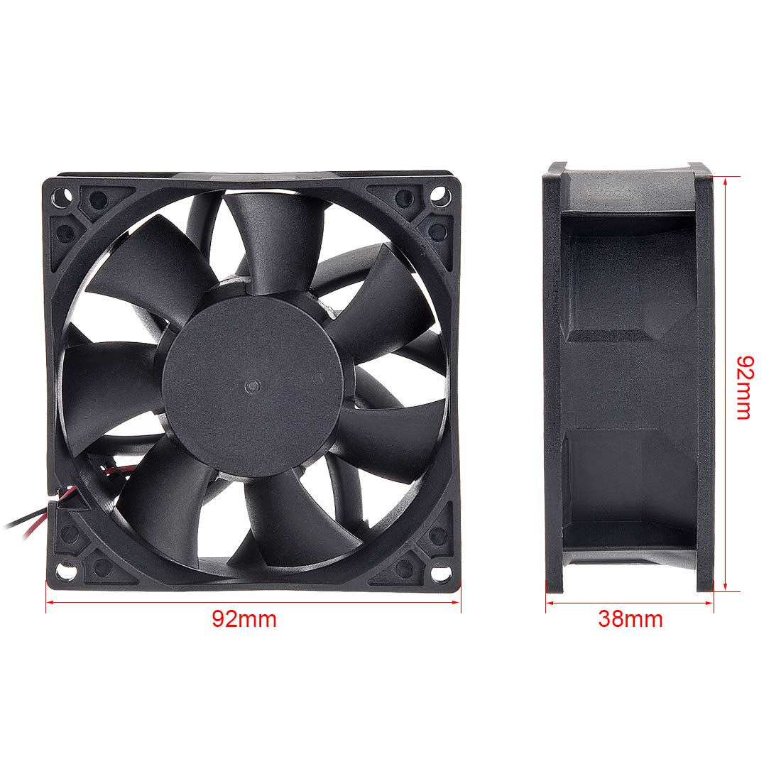 Amazon.com: uxcell SNOWFAN Authorized 92mm x 92mm x 38mm 48V
