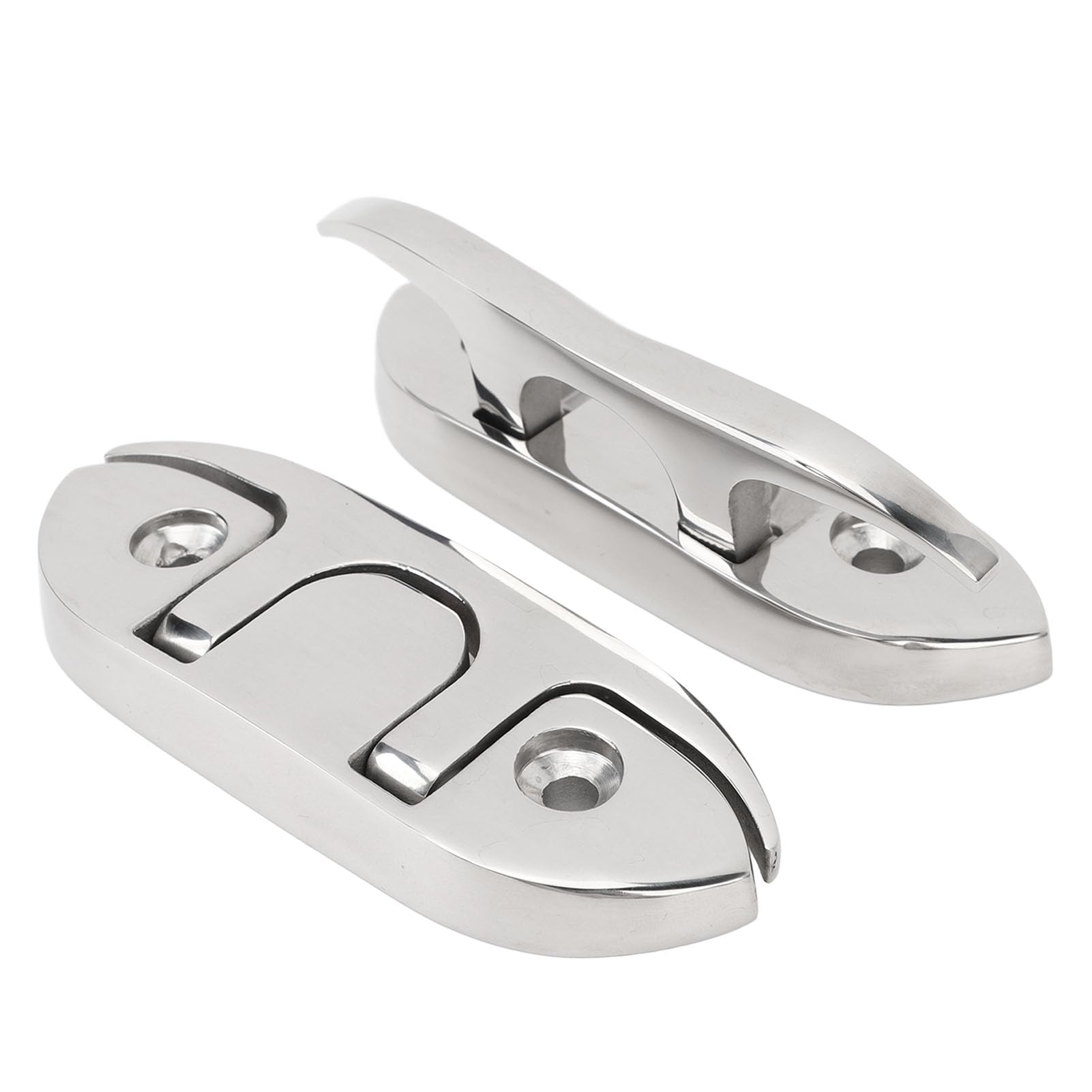 Boot Klappklampe, Extrem Langlebig Faltbares Design Marine Deck Seil Klampe 316 Edelstahl für Bootszubehör, Dock Mooring und Yachtdeck Nutzung